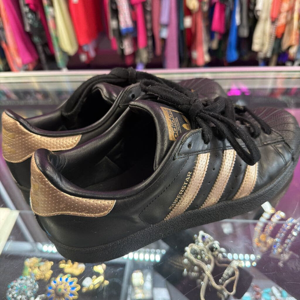 7.5 Adidas All Star Trainers Metallic Rose Accent