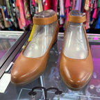 6 Dansko Ankle Strap Wedge Shoes Round Toe buckle