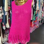 LG Lilly Pulitzer Sless Limon Crochet Knit Sweater Tank Top