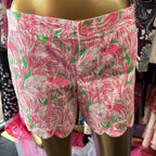 2 Lilly Pulitzer Buttercup Scallop Hem Flamingo Pattern