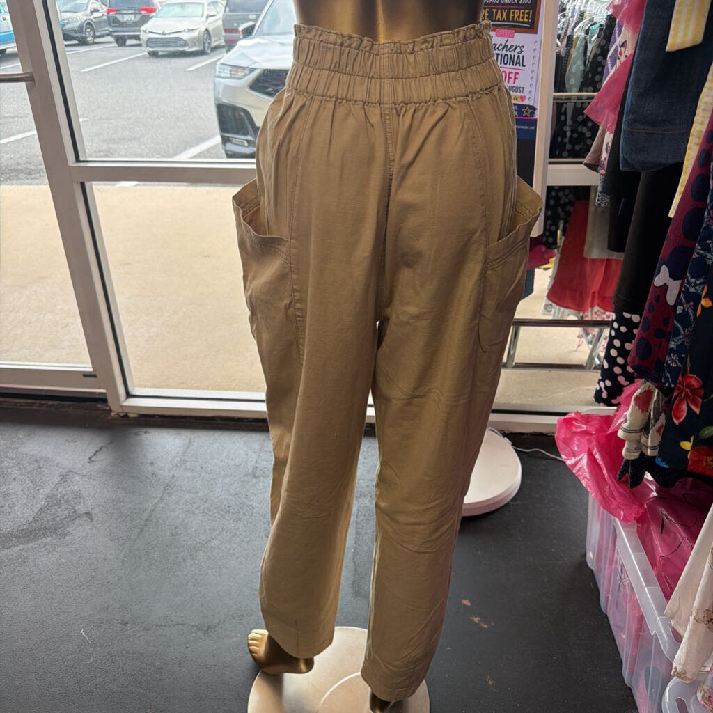 MD Free People Ready To Run Cinch Waist High Rise EW Cargo Pockets