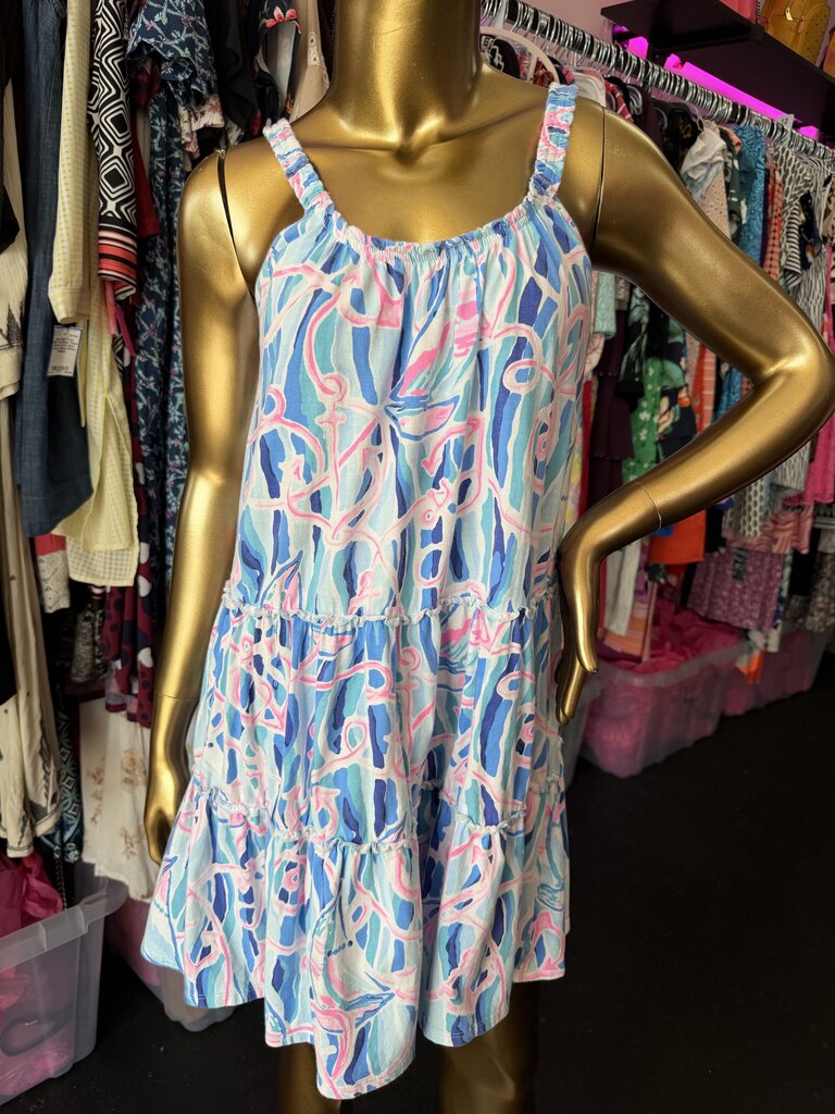 XS Lilly Pulitzer Loro Swing Dress Tiered Tank Dress