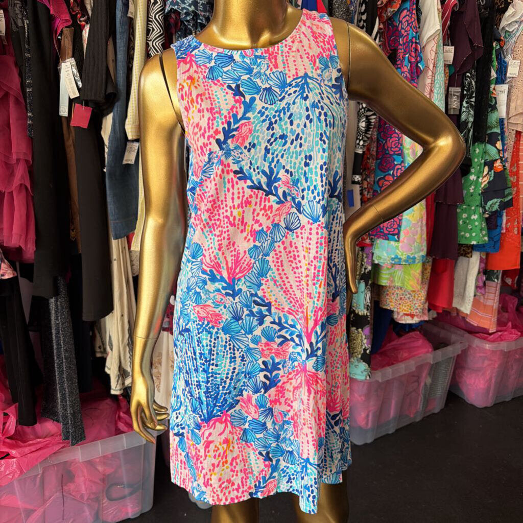 XS Lilly Pulitzer Kristen Dress In Vibrant Nautical Print