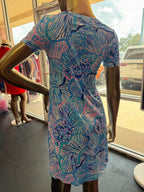 XXS Lilly Pulitzer NWT Cody Vibrant Shirt In Bermuda Blue Dress