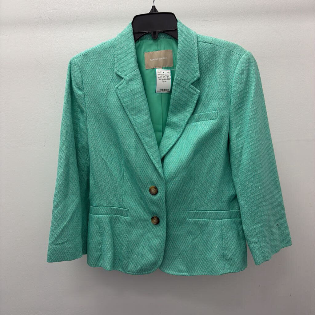 12 L/S Knit Two Button Front Blazer