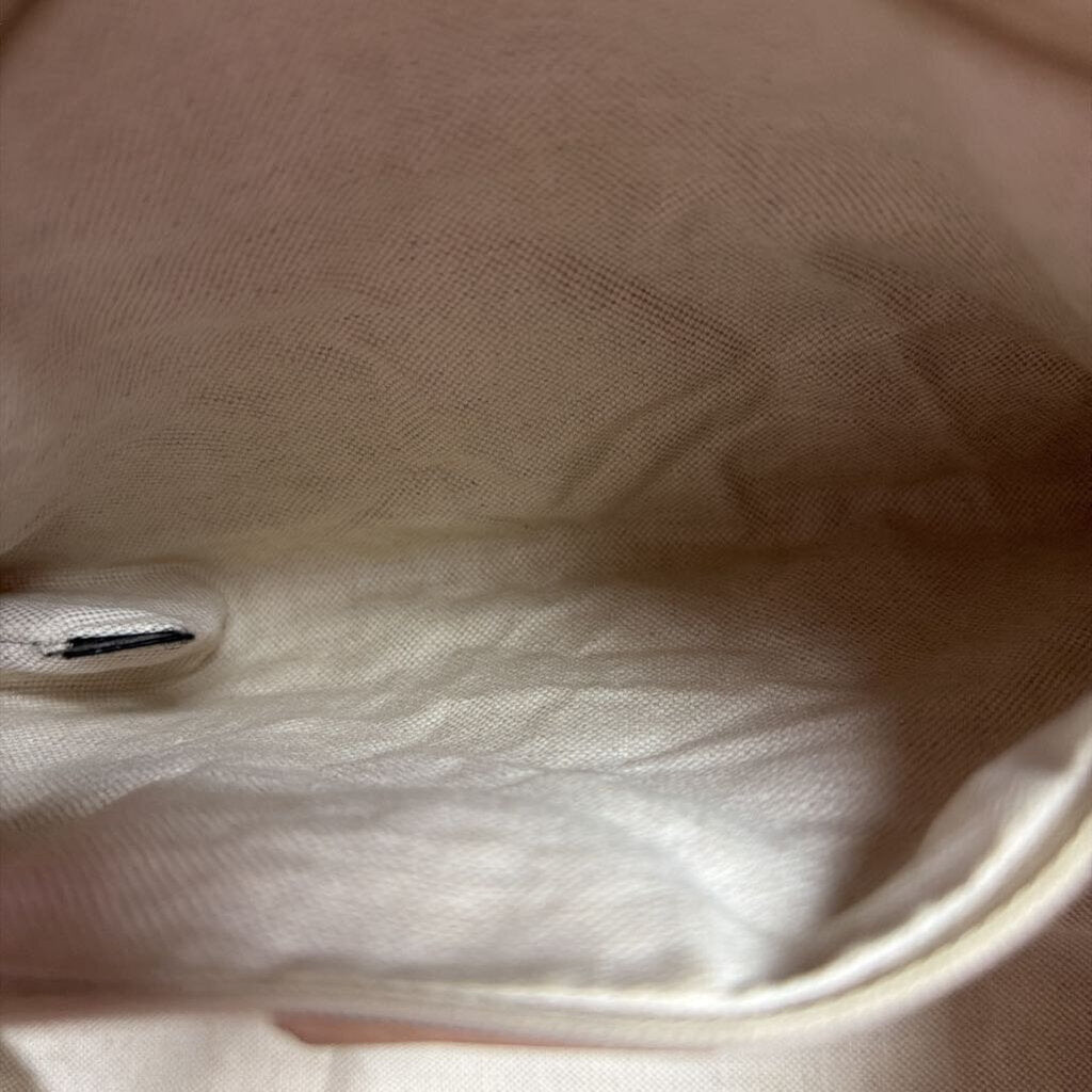 Gucci Canvas Handbag Leather Trim 211944 493498