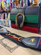 Gucci Dionysus Bamboo Top Handle Tri-Color Color Leather Bag