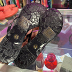 8.5 Mudd Studded Jelly Sandal Silde On Thong Bows