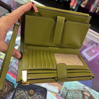 Michael Kors Kensington Leather Wristlet Wallet