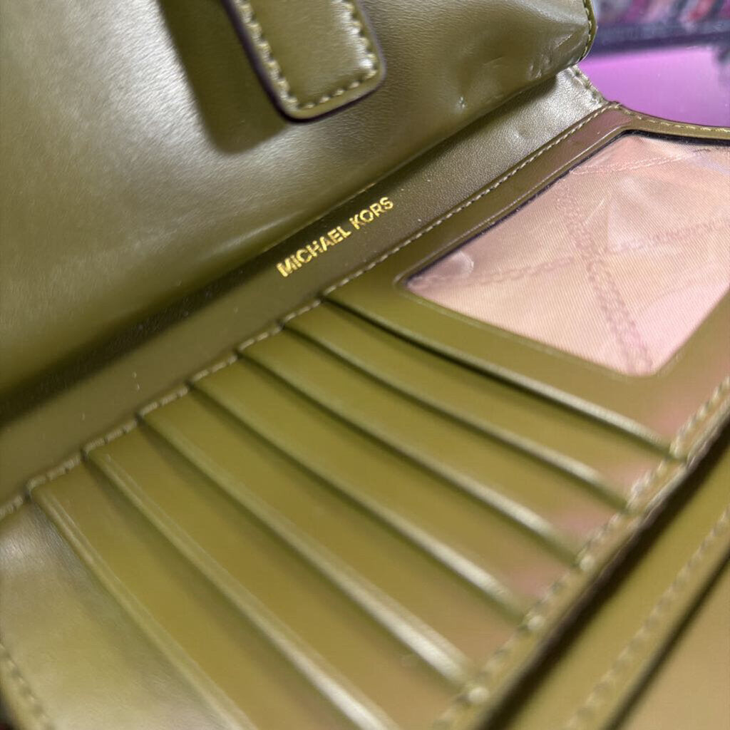 Michael Kors Kensington Leather Wristlet Wallet
