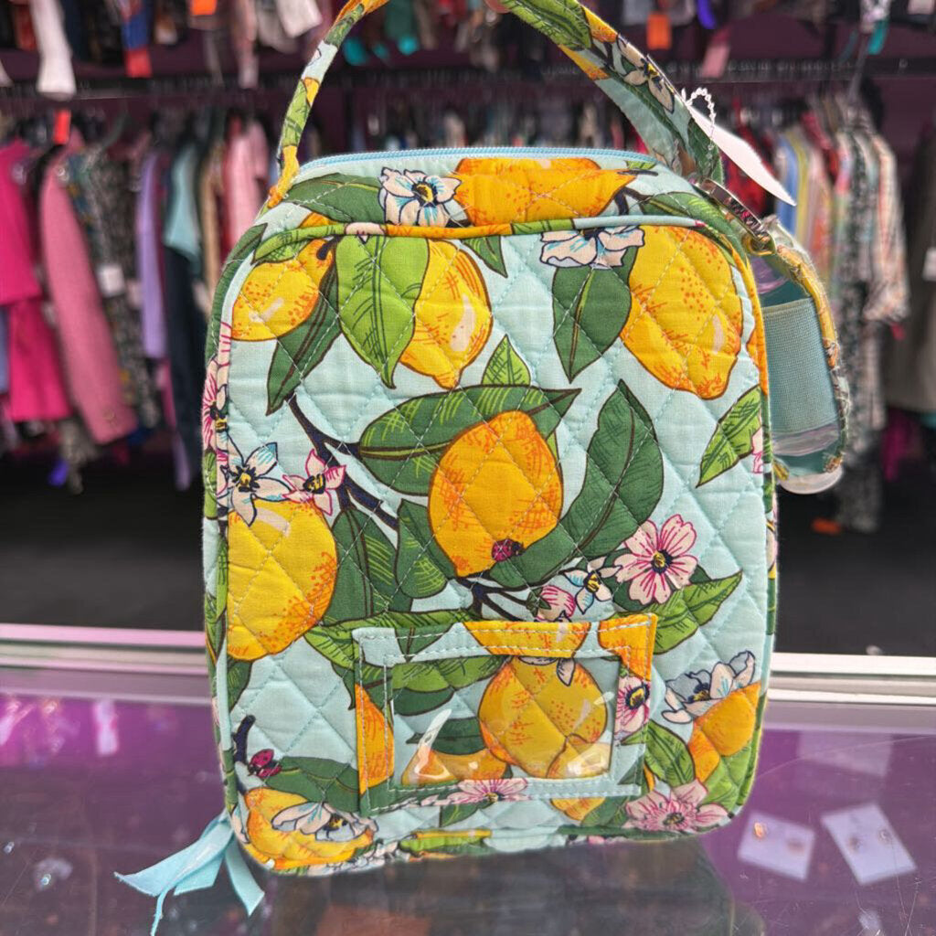Vera Bradley Lemon Groove pattern Travel Cooler