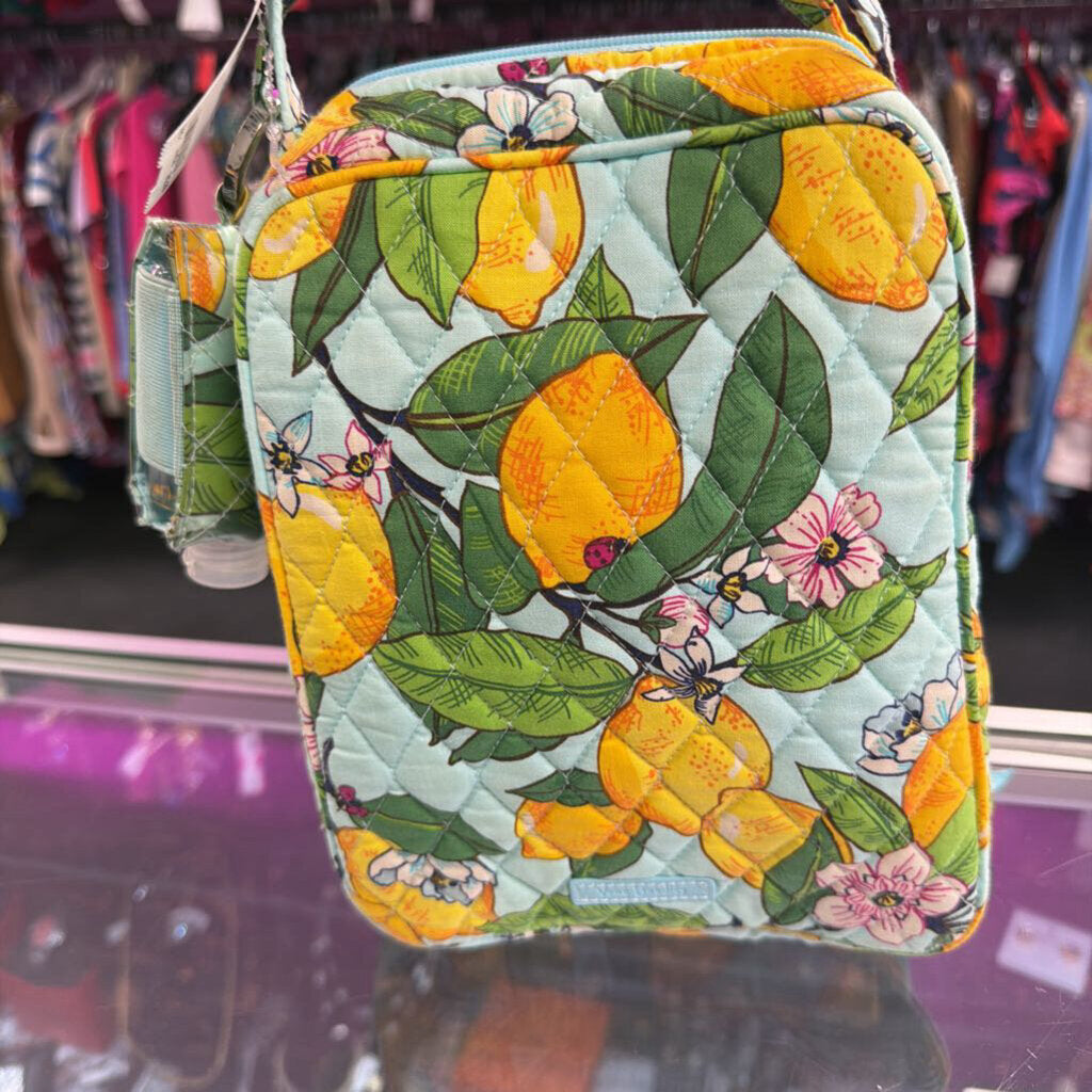 Vera Bradley Lemon Groove pattern Travel Cooler
