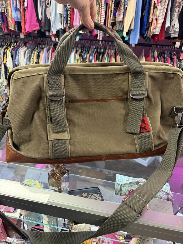 Mountain Khakis Cabin Duffle Canvas Leather Trim Bag