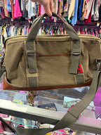 Mountain Khakis Cabin Duffle Canvas Leather Trim Bag