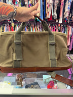 Mountain Khakis Cabin Duffle Canvas Leather Trim Bag