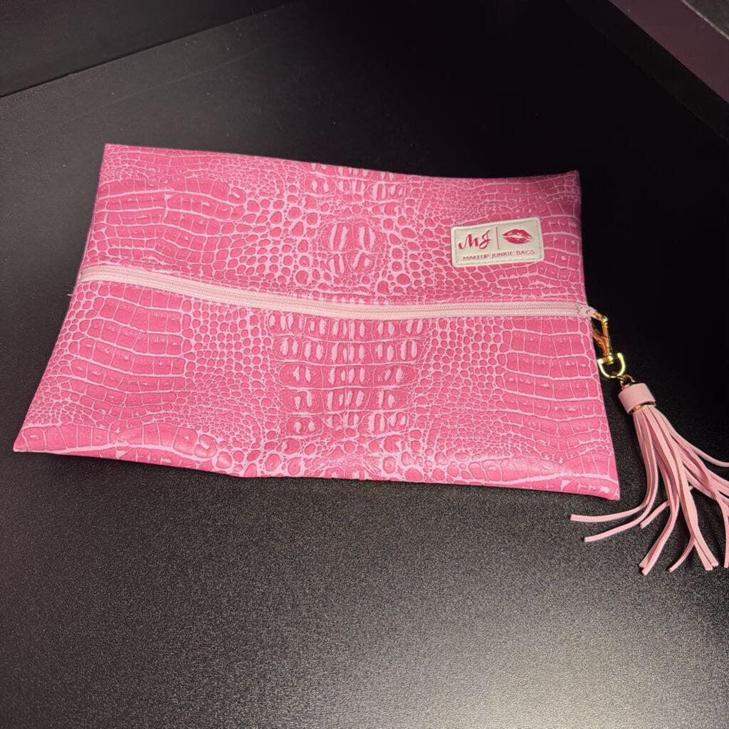 Makeup Junkie Bags Reptile Print Bag