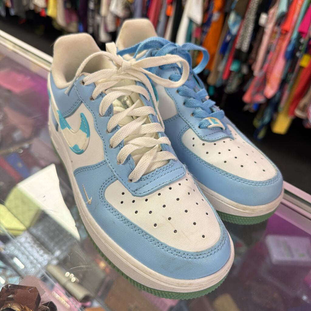 8 Nike Airforce 1 07'LX Naill Art Celestine Blue