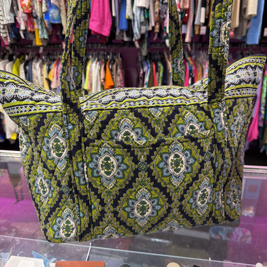 Vera Bradley Quilted Large Tote In Cambridge Retired