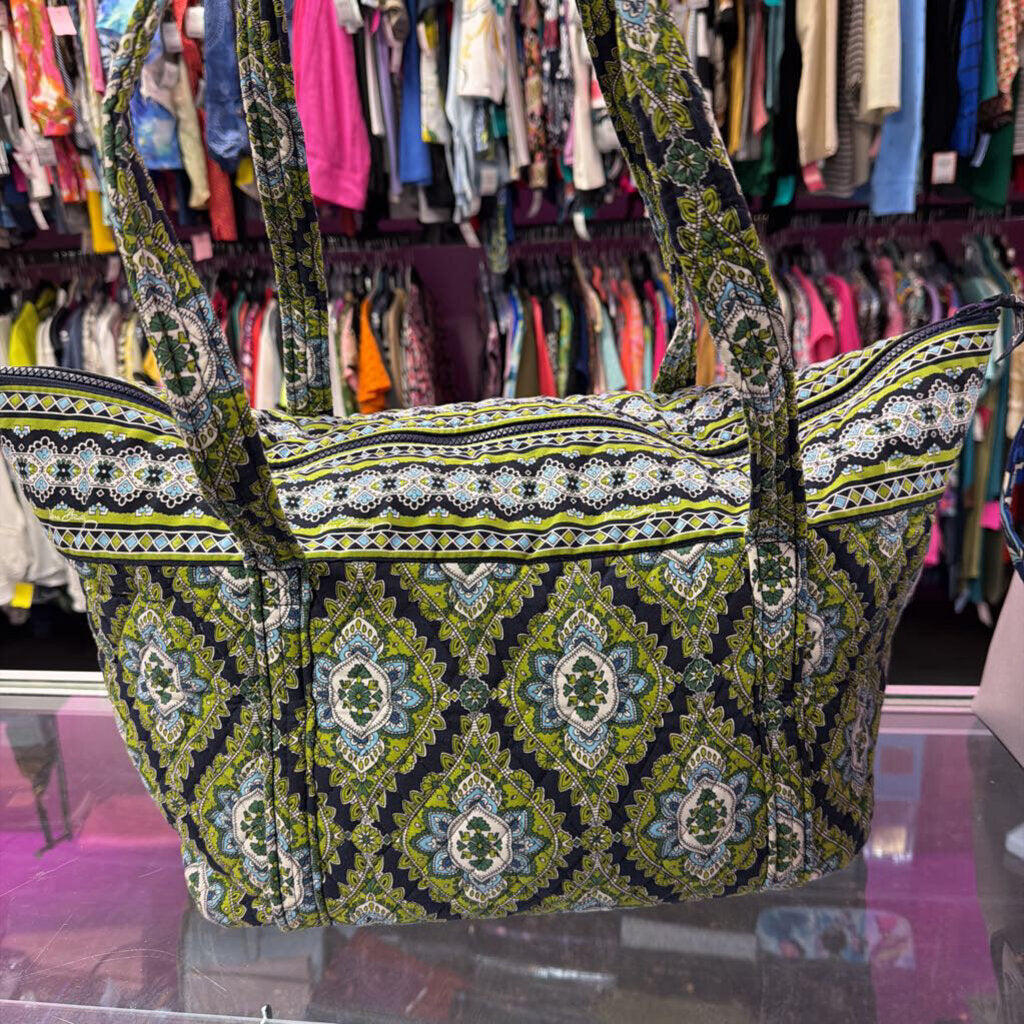 Vera Bradley Quilted Large Tote In Cambridge Retired