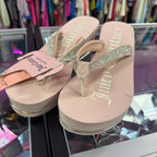 9 Juicy Couture Thong Foam Solle Rhinestones