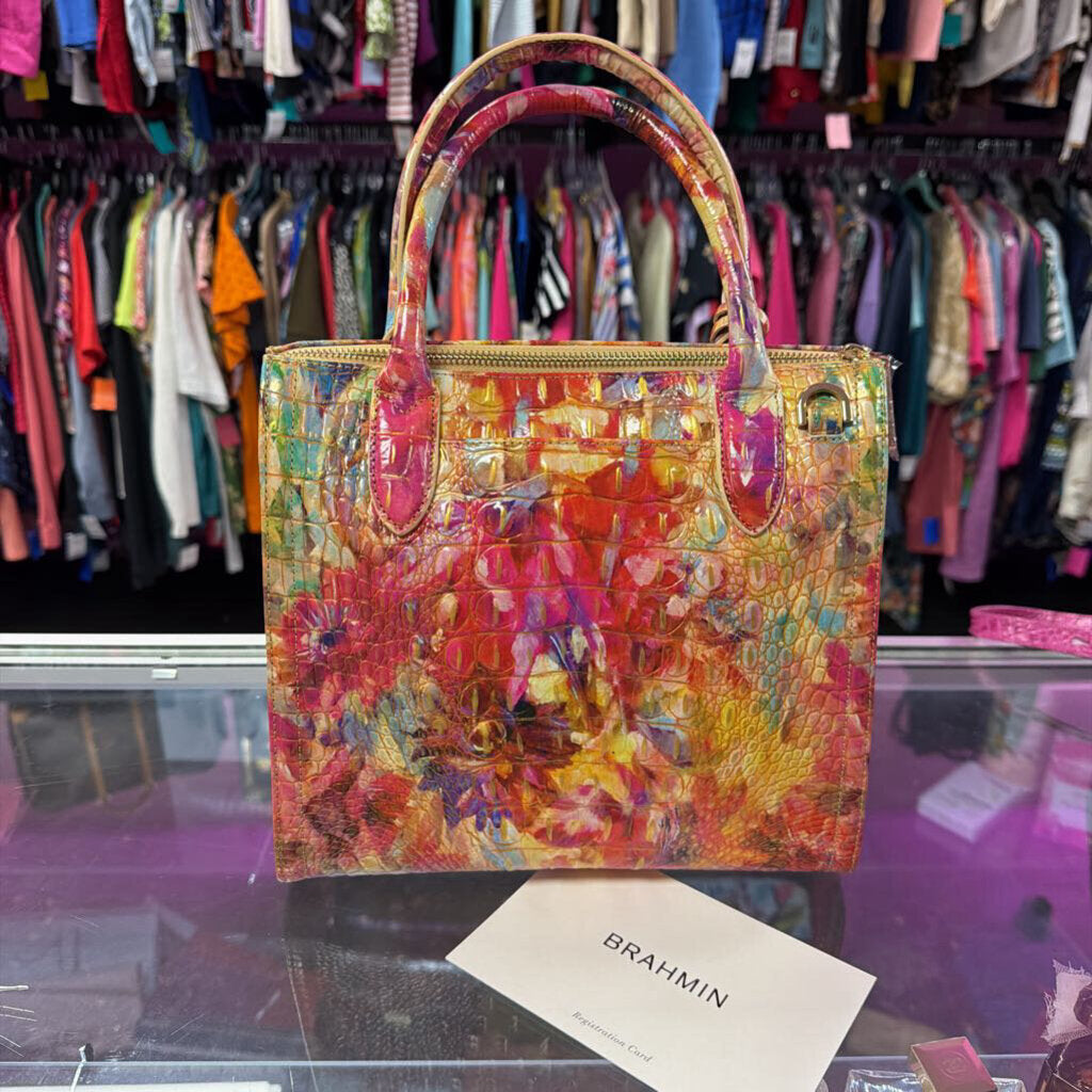 Brahmin Small Caroline Satchel In Happy Hour Melbourne
