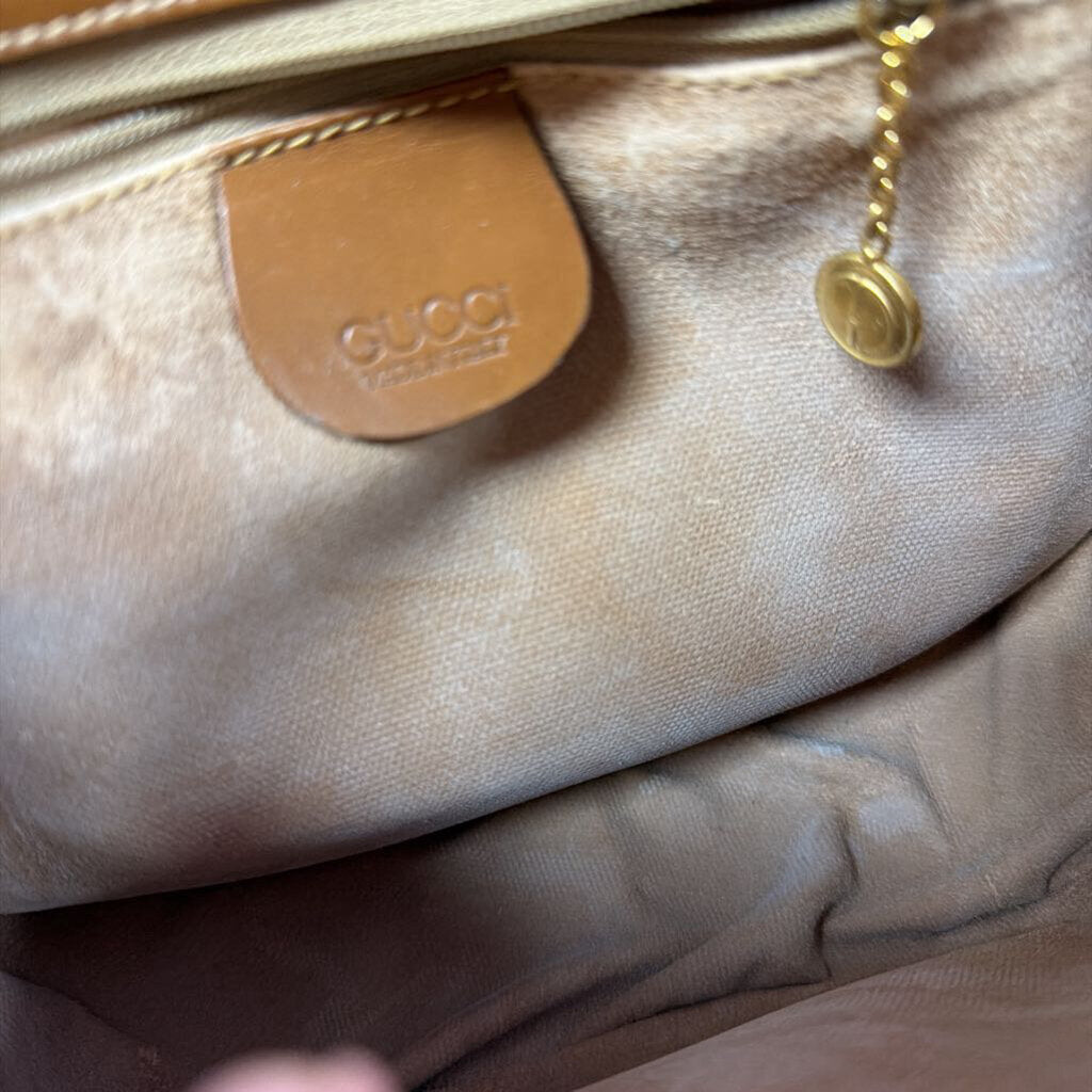 Gucci Micro GG Supreme Smooth Leather Flap Crossbody