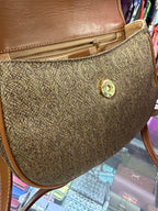 Gucci Micro GG Supreme Smooth Leather Flap Crossbody