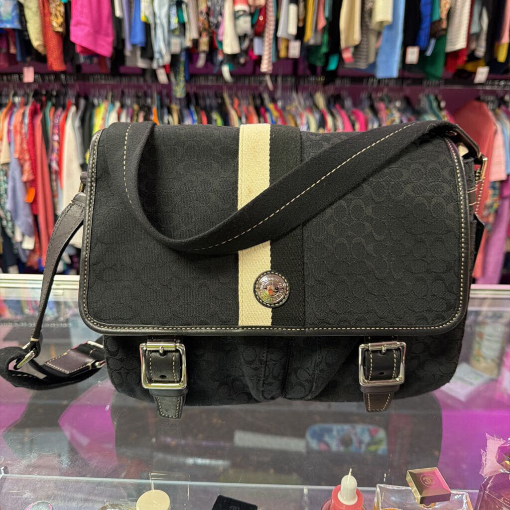 Coach Signature Jacquard Voyager Messenger Bag