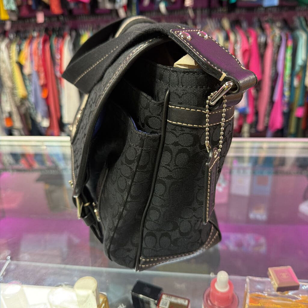 Coach Signature Jacquard Voyager Messenger Bag