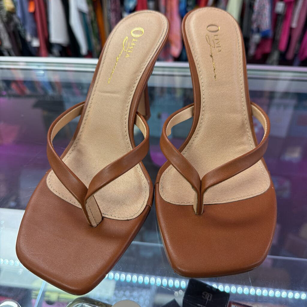 8 Olivia James Thong Heel Open Toe