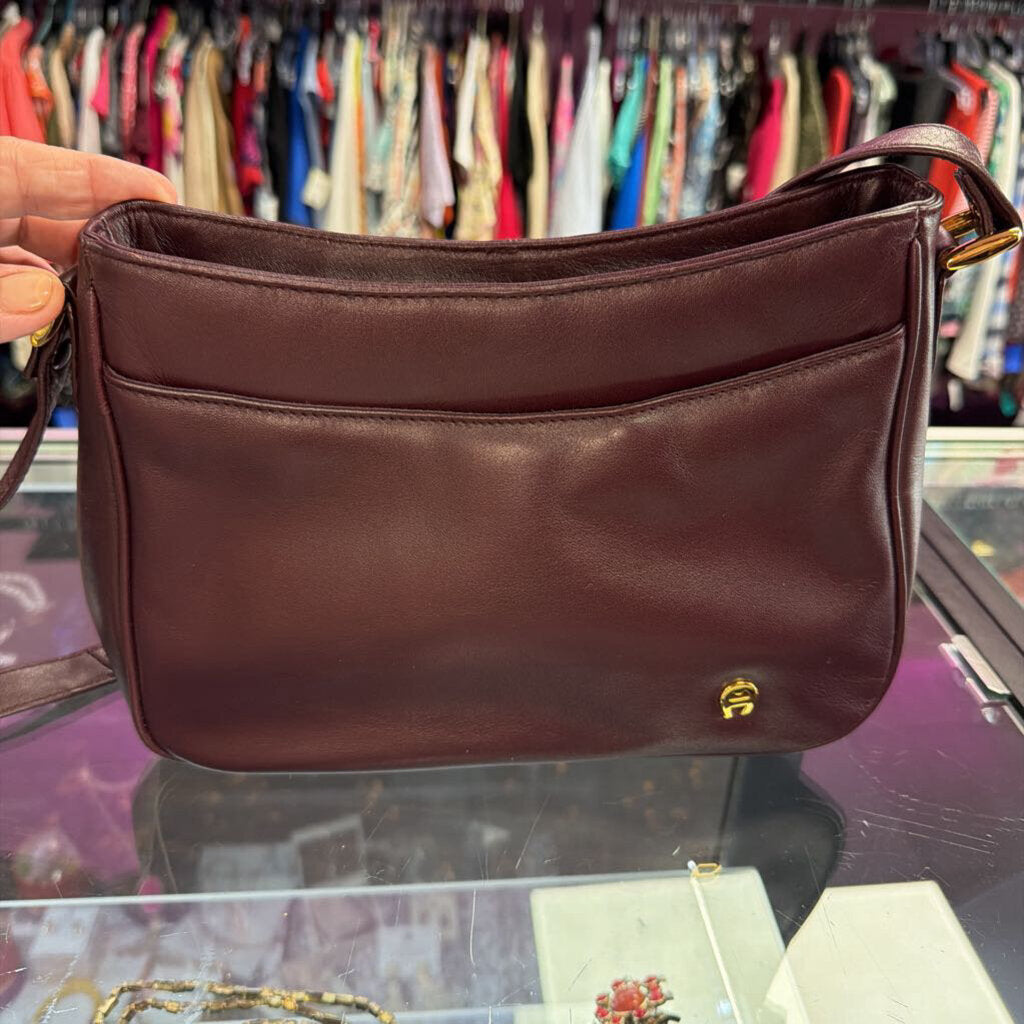 Etienne Aigner VTG Leather Shoulder Crossbody in Rare Color
