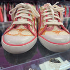 9 Coach Barrett Poppy Signature C Pink Multicolor Logo Canvas Sneakers