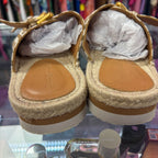 8 See By Chloe Glyn Stripe Dual Buckle Espadrille Sandal