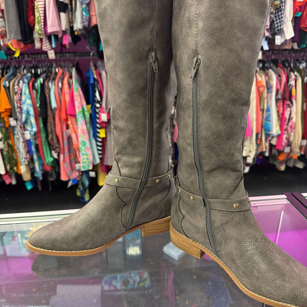 9 Unknown Faux Suede Cowgirl Calf High Boot