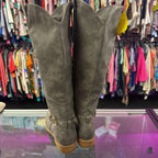 9 Unknown Faux Suede Cowgirl Calf High Boot