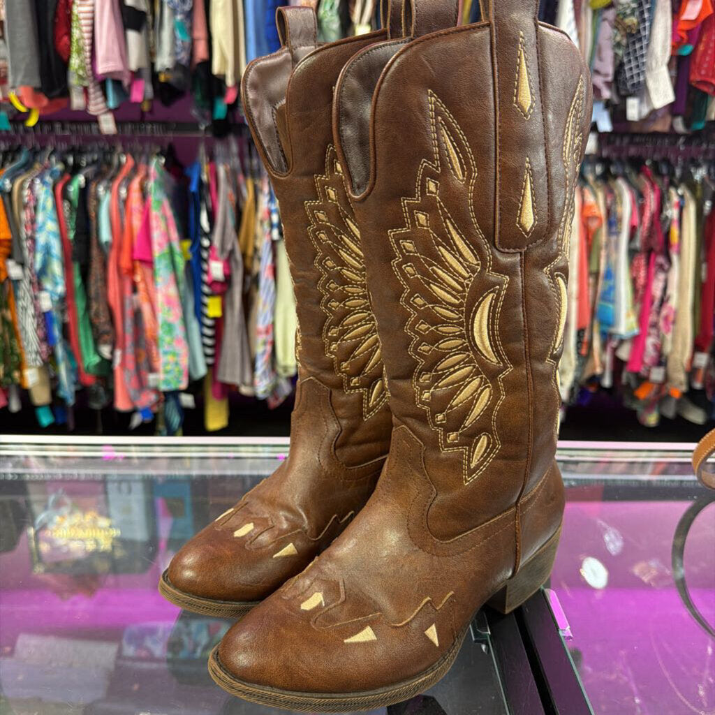 6.5 Flex West Silverado Faux Leather Cowgirl Boot