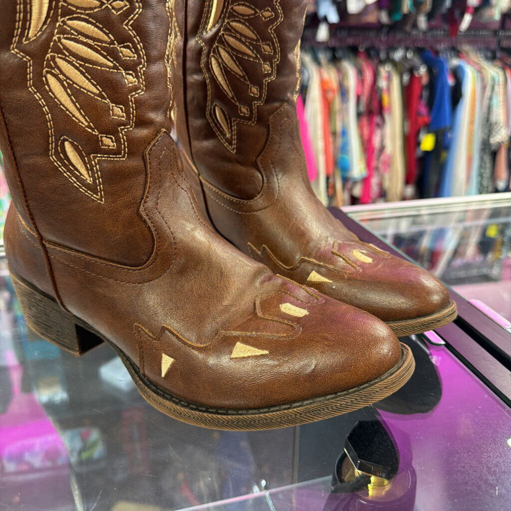6.5 Flex West Silverado Faux Leather Cowgirl Boot