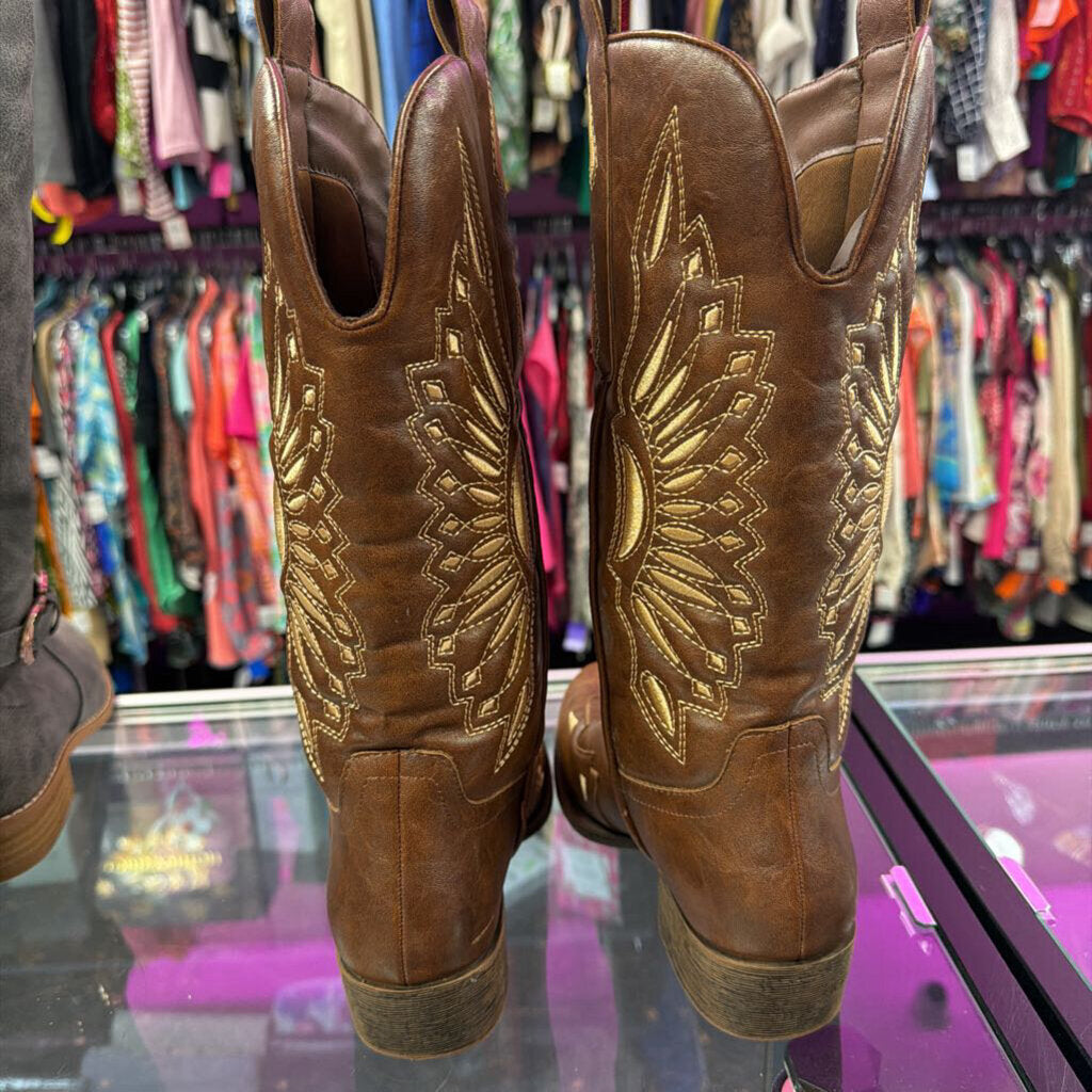 6.5 Flex West Silverado Faux Leather Cowgirl Boot