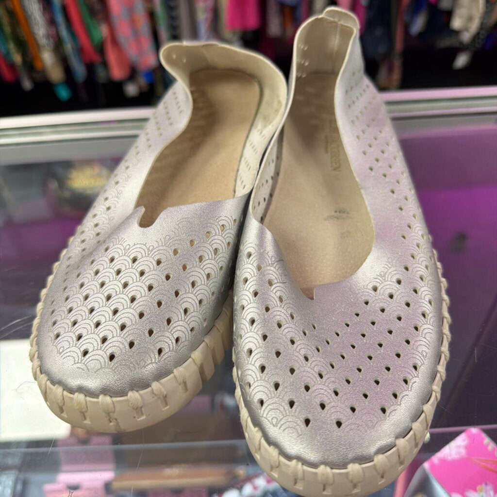 7/38 IIse Jacobsen Tulip Slip-on Shoe Metallic