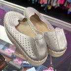 7/38 IIse Jacobsen Tulip Slip-on Shoe Metallic