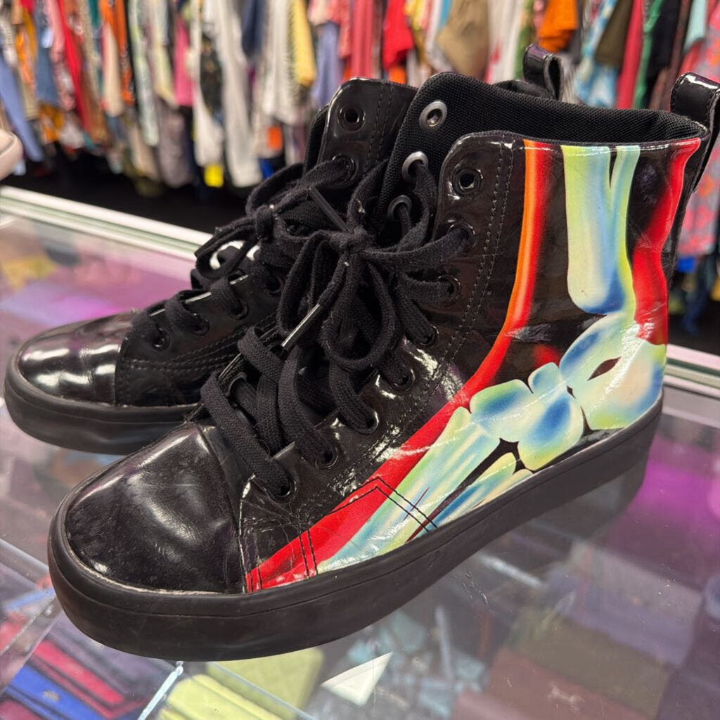 7.5 Adidas x Rita Ora Honey 2.0 O-Ray High-Top Sneaker Bone Patent Leather