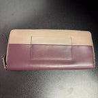 Coach ColorBlock Smooth Leather Accordion Zip Wallet