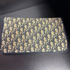 Christian Dior Vintage Trotter Jacquard Oblique Monogram Envelope Clutch