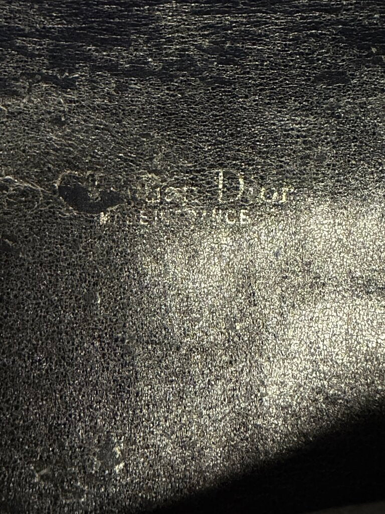 Christian Dior Vintage Trotter Jacquard Oblique Monogram Envelope Clutch