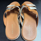 7B Cole Haan Florens Colorway Reptile Print Crossover Slide On Sandal