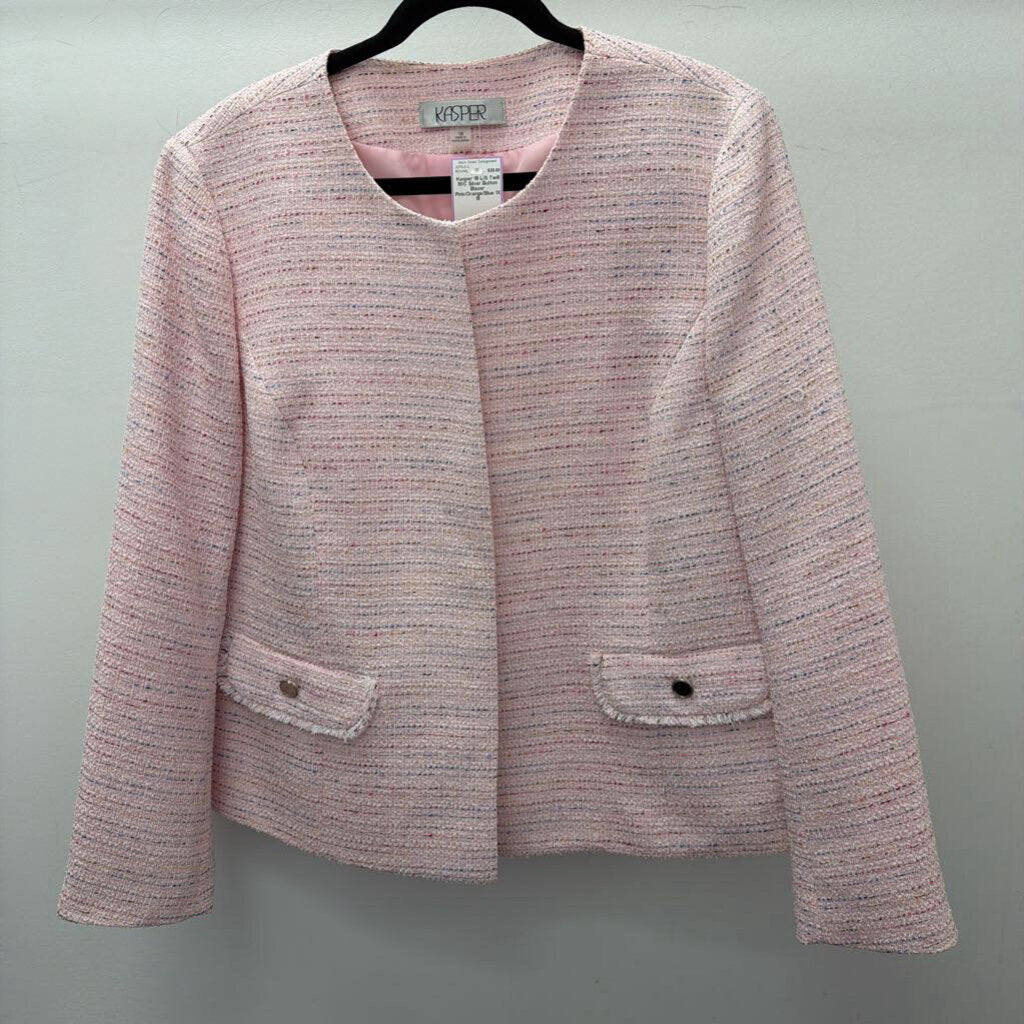 18 L/S Twill M/C Silver Button Blazer