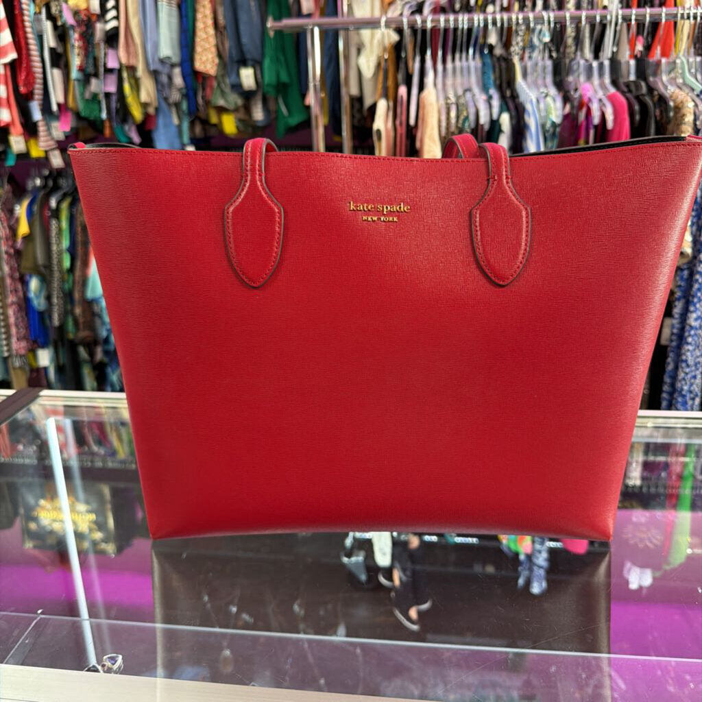 Kate Spade Bleeker Heart Design Interior Tote W/ Wristlet