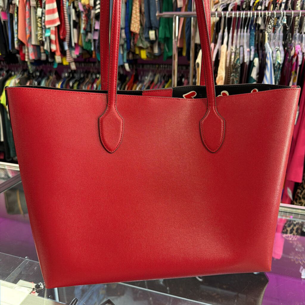 Kate Spade Bleeker Heart Design Interior Tote W/ Wristlet