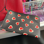 Kate Spade Bleeker Heart Design Interior Tote W/ Wristlet