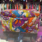 Vera Bradley Featherweight Cosmetic Make Bag Flutter Butterfly